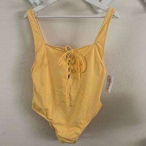 Square neck swimsuit